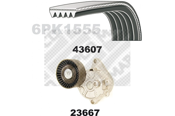 V-Ribbed Belt Set (23609)