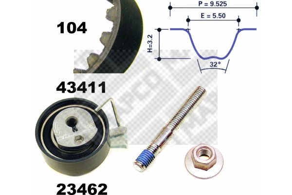 Timing Belt Kit (23411)
