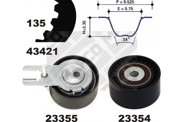 Timing Belt Kit (23421)