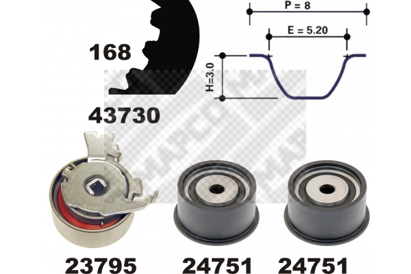 Timing Belt Kit (23730)