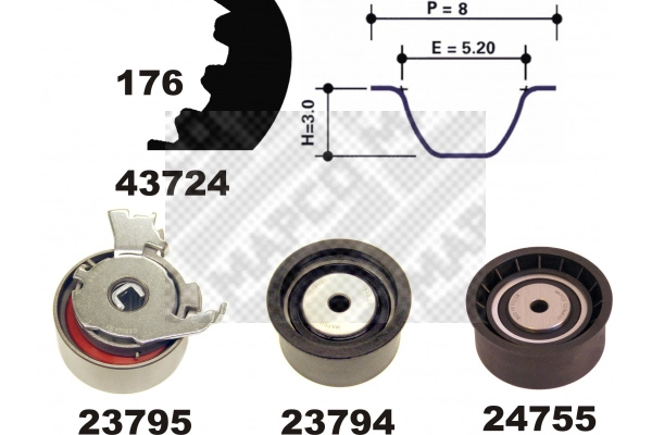 Timing Belt Kit (23729)