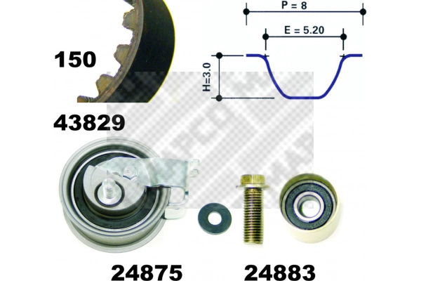 Timing Belt Kit (23912)