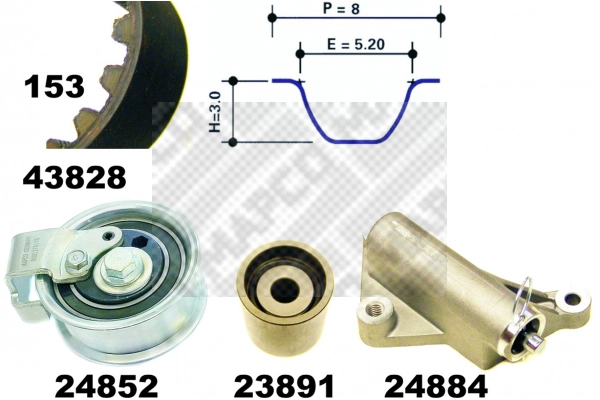 Timing Belt Kit (23840)