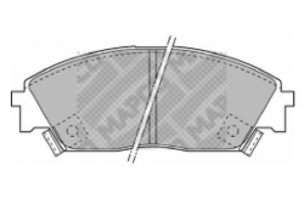 Brake Pad Set, disc brake (6434)