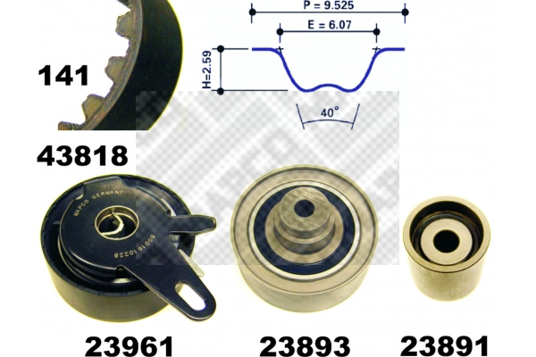 Timing Belt Kit (23818)