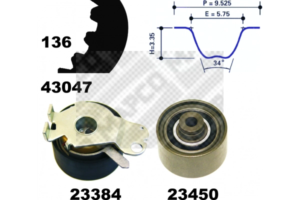 Timing Belt Kit (23409)
