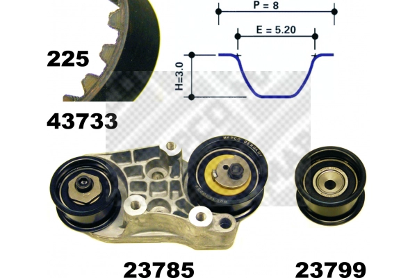 Timing Belt Kit (23733)