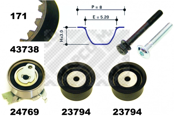 Timing Belt Kit (23738)