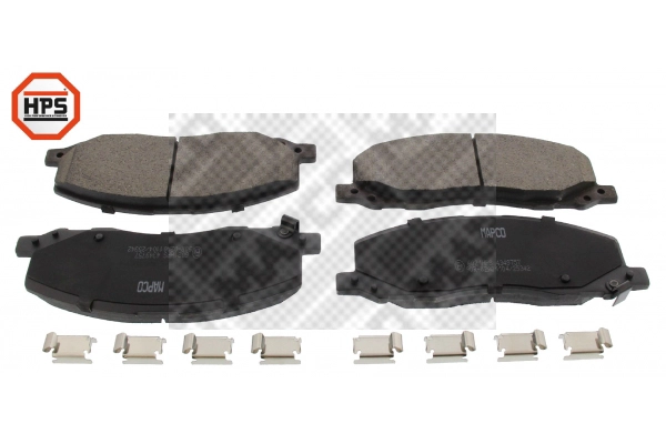 Brake Pad Set, disc brake (6021HPS)