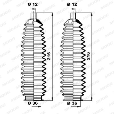 Bellow Kit, steering