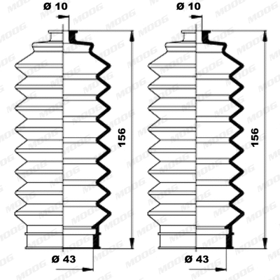 Bellow Kit, steering
