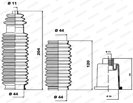 Bellow Kit, steering