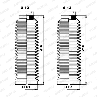 Bellow Kit, steering