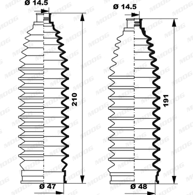 Bellow Kit, steering