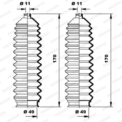 Bellow Kit, steering