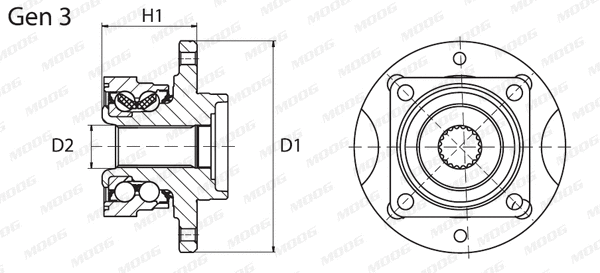 Wheel Bearing Kit (OP-WB-11091)