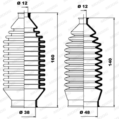 Bellow Kit, steering