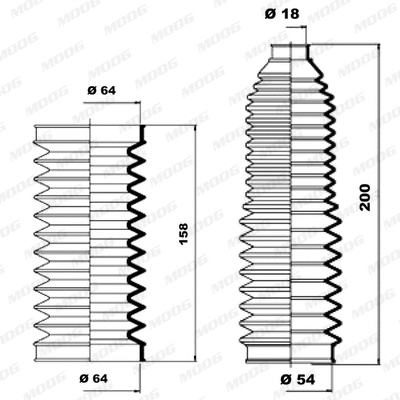 Bellow Kit, steering