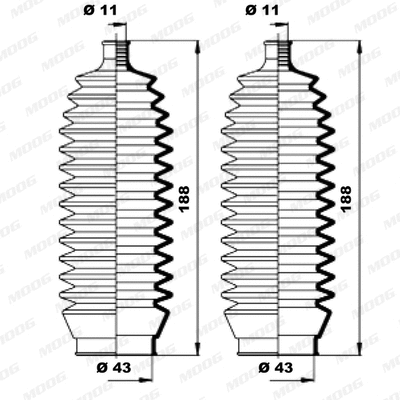 Bellow Kit, steering
