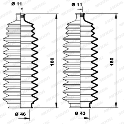 Bellow Kit, steering