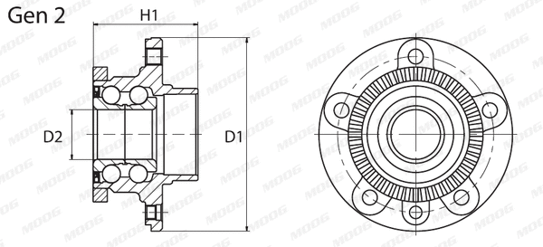 Wheel Bearing Kit (VO-WB-11022)