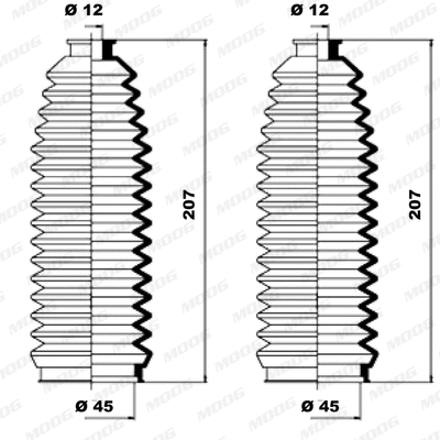 Bellow Kit, steering