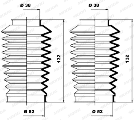 Bellow Kit, steering