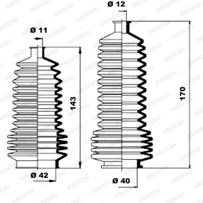 Bellow Kit, steering