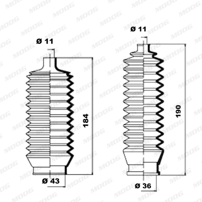 Bellow Kit, steering