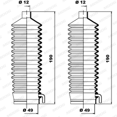 Bellow Kit, steering