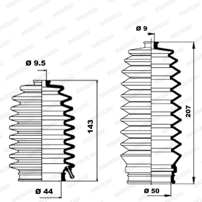 Bellow Kit, steering