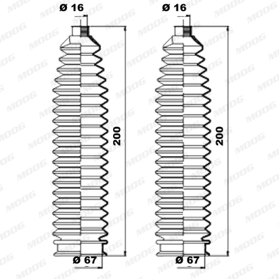 Bellow Kit, steering