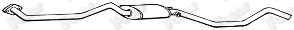 Centre Muffler (631737)