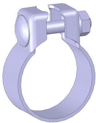Clamping Piece, exhaust system