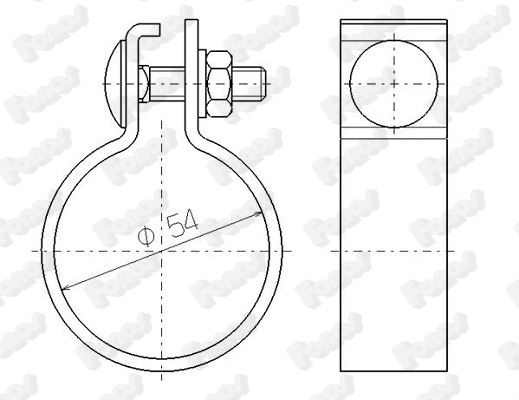 Clamping Piece, exhaust system (81923)