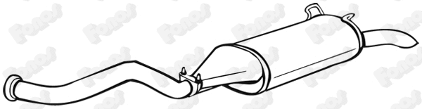 Rear Muffler (611160)