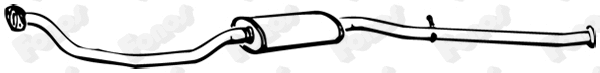 Centre Muffler (61593)