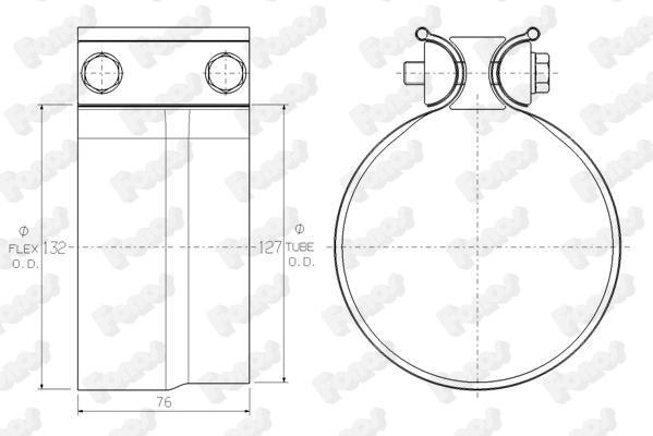 Clamping Piece, exhaust system (61791)