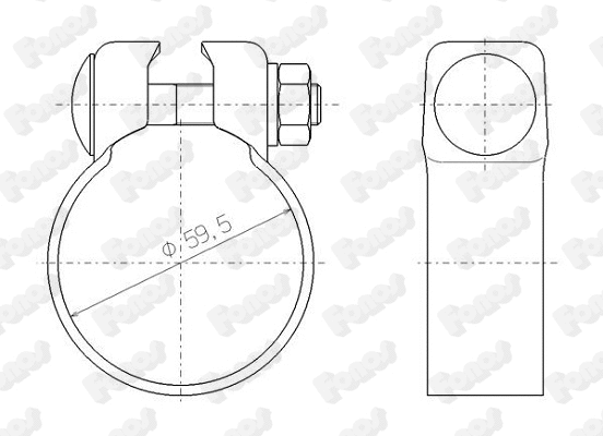 Clamping Piece, exhaust system (80249)
