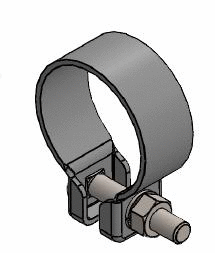 Clamping Piece, exhaust system