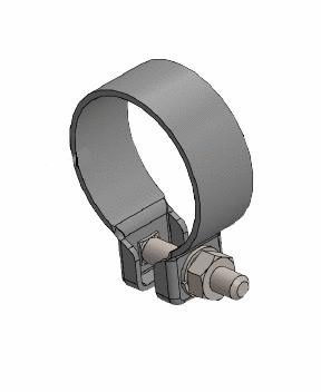 Clamping Piece, exhaust system