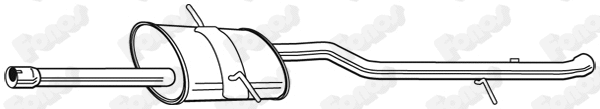 Rear Muffler (23121)