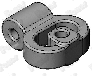 Rubber Strip, exhaust system (80574)