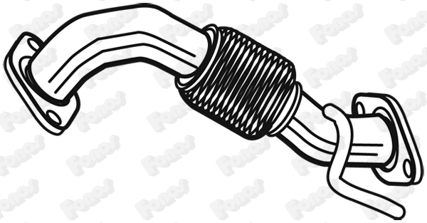 Corrugated Pipe, exhaust system (10362)