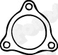 Gasket, exhaust pipe (80016)