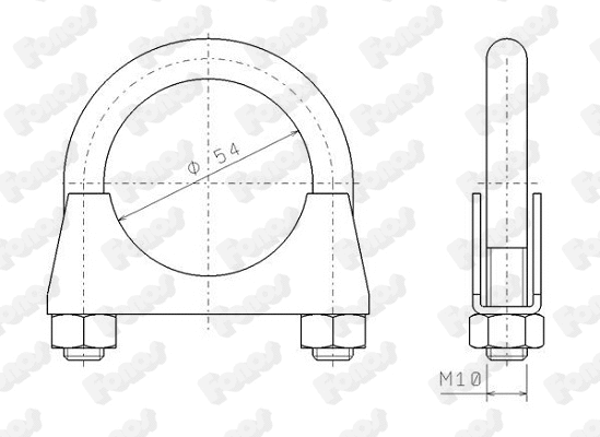 Clamping Piece, exhaust system (82326)