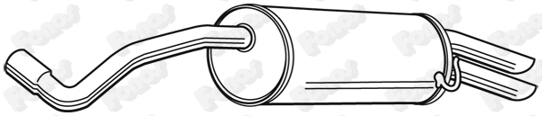 Rear Muffler (23334)