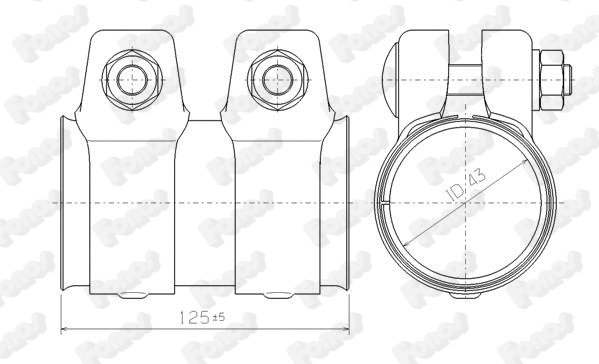 Pipe Connector, exhaust system (86142)