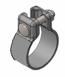 Clamping Piece, exhaust system