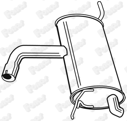Rear Muffler (616494)